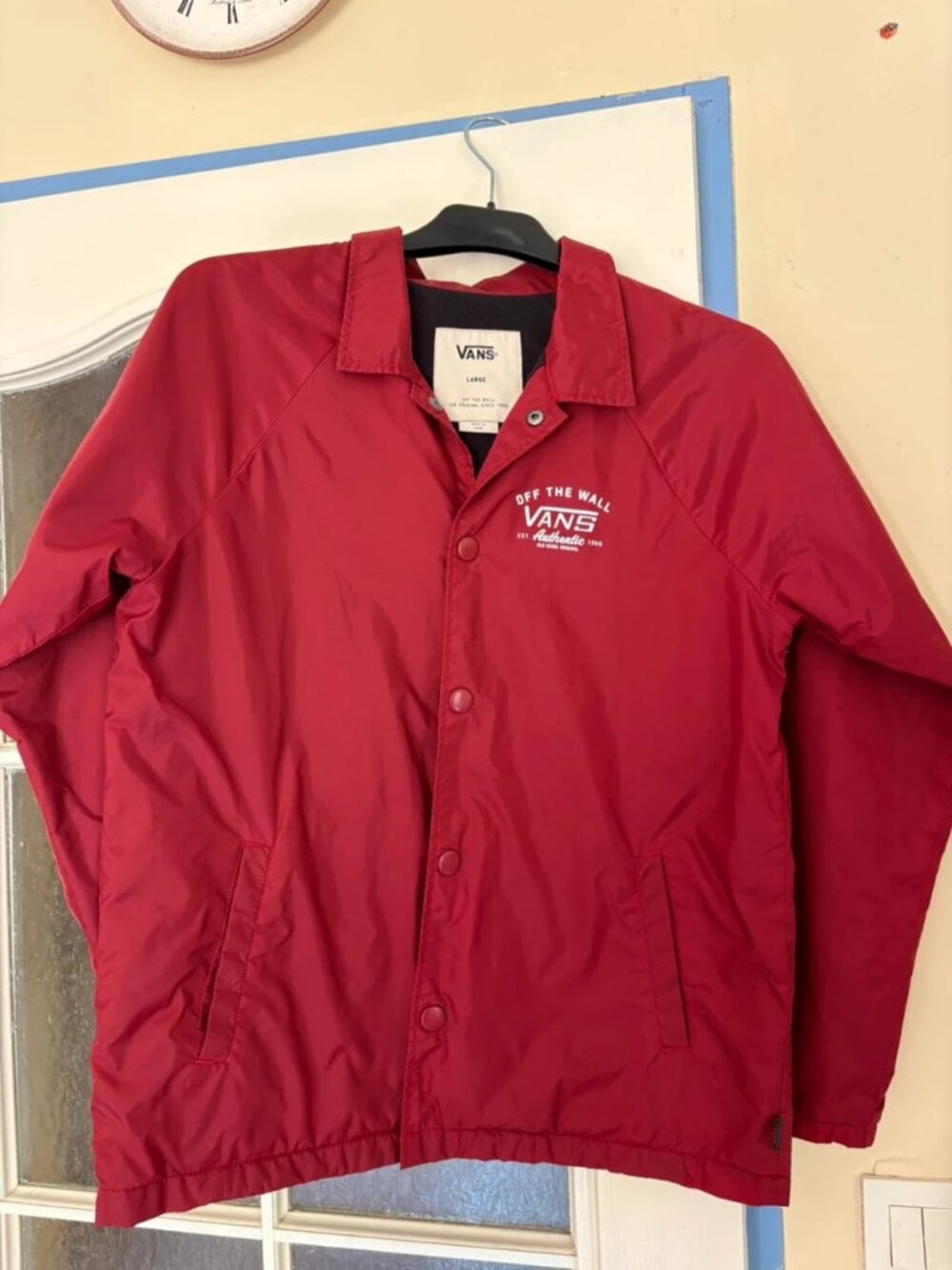 Burgundy Lightweight Coach Jacket S